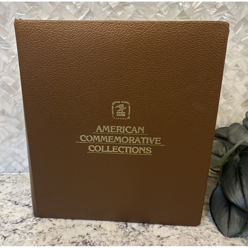 Used American Commemorative Collections 1988 Stamps 23 Ring Binder/30 Pages